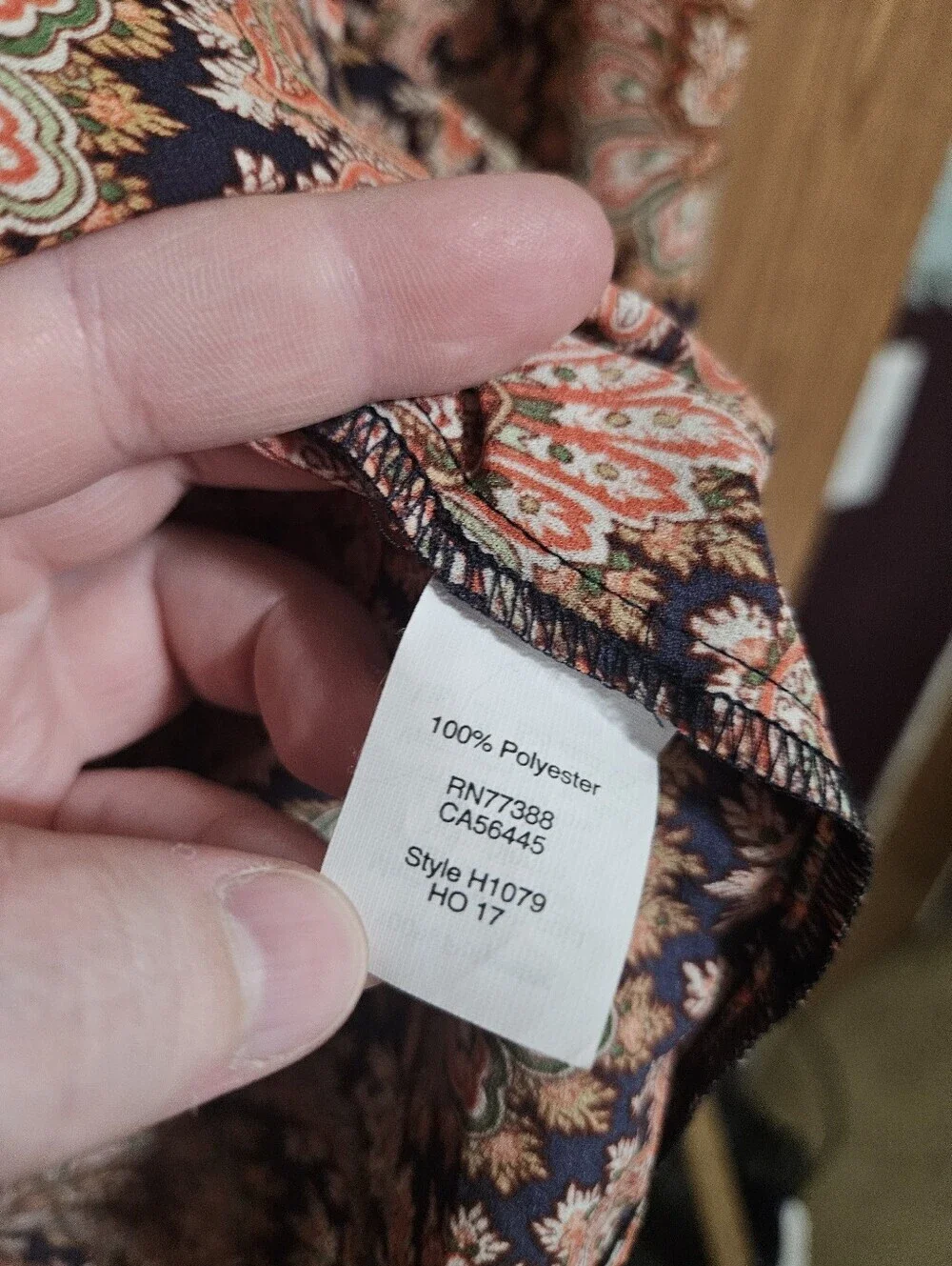 J.Crew Women's Colorful Floral Paisley Ruffle Button Up Long Sleeve Top Medium!